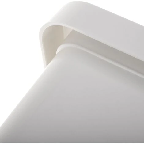 PrimeMatik - White Plastic Trash Can For Recycling - Image 4