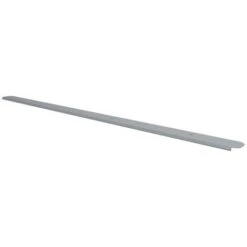 RAW Kitchen Worktop Bullnose End Cap Bright Silver 30mm X 630mm