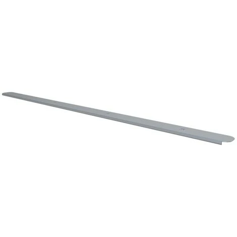RAW Kitchen Worktop Bullnose End Cap Matt Silver 30mm X 630mm