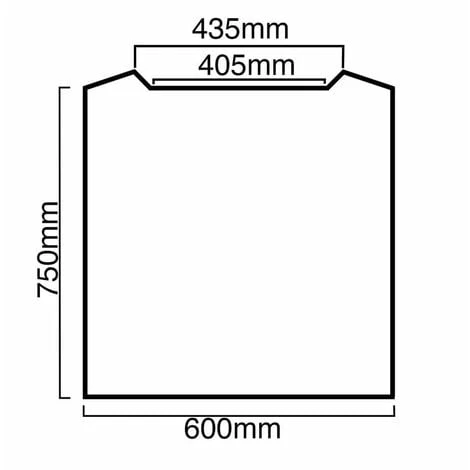 SIA SPC60GY 60cm X 75cm Grey Toughened Curved Glass Kitchen Splashback - Image 2