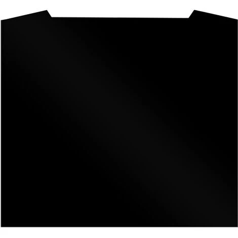 SIA SPC70BL 70cm X 75cm Black Toughened Curved Glass Kitchen Splashback - Image 3