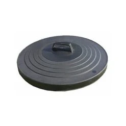 110 LITRE HEAVY DUTY LOCKING LID OUTDOOR RUBBISH LID FOR DUSTBIN SPARE BLACK LID