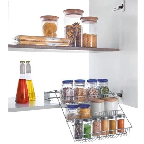 3-tier Spice Rack Up&Down On Rails Metaltex - Image 3