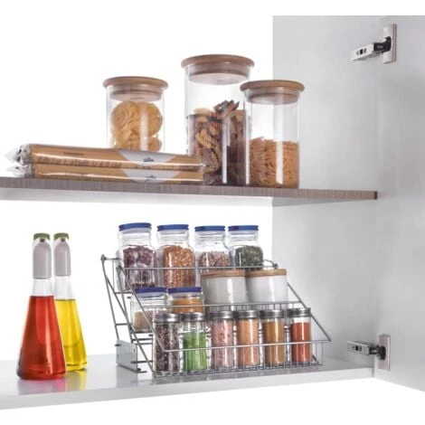 3-tier Spice Rack Up&Down On Rails Metaltex - Image 5