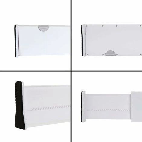 Set Of 4 Expandable Kitchen Drawer Dividers 37.8 - 54 CM Plastic Adjustable Kitchen Drawer Organiser, Kitchen Drawer Dividers For Cutlery, Dresser, Desk - Image 4