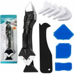 10pcs Silicone Caulking Tool Set, Silicone Smoothing Grout Remover Finishing Tool