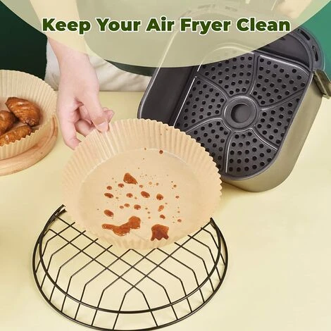 Air Fryer Disposable Paper Liner, Round Parchment Sheets For Baking - Image 4