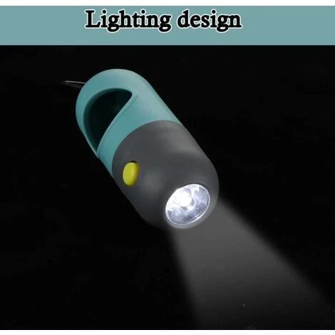 2 Pieces Dog Poop Waste Bag Holder Dispenser With LED Flashlight And 2 Rolls Dog Poop Waste Bags Leak-Proof Dog Waste Bags - Image 5