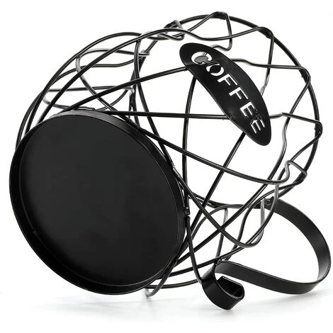 Coffee Pod Holder And Organizer Mug, Large Capacity K Cup Coffee Capsule Basket For Counter Coffee Table Bar, Metal Espresso Pod Keeper Storage F - Image 2