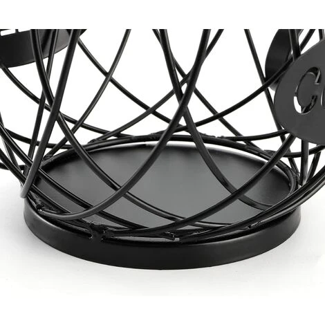 Coffee Pod Holder And Organizer Mug, Large Capacity K Cup Coffee Capsule Basket For Counter Coffee Table Bar, Metal Espresso Pod Keeper Storage F - Image 3