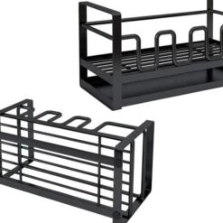 Sponge Holder Kitchen Sink Caddy Cleaning Brush Organizer Rack