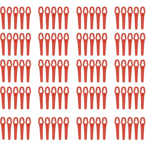 100pcs/pack 83mm Trimmer Attachment For Lawn Mower And Rider Plastic Cutter Accessories For Brush Cutters Lawn Mower Grass Trimmer Gardening Tool Replacement, Red - Image 2