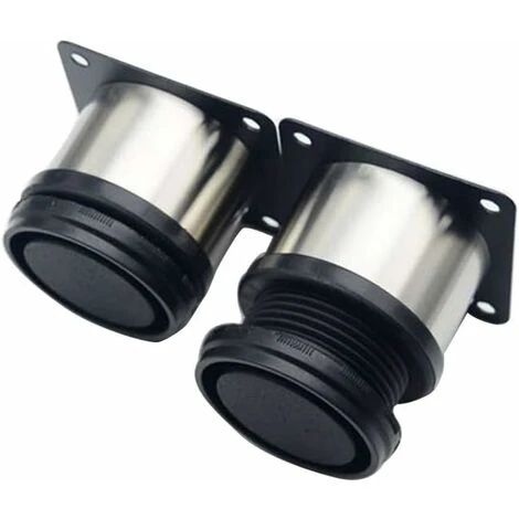 8 Adjustable Stainless Steel Furniture Legs,Adjustable 50mm Height Thicken Cabinet Legs Table Legs Furniture Legs,Brushed Stainless Steel,Adjustable Height 0-15mm - Image 2