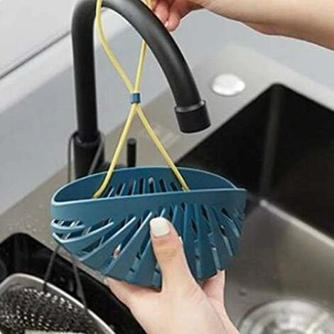 Kitchen Sink Sponge Holder, Storage Baskets With Sanitary Drainage Holes, Sponge Holder Kitchen Sink Organizer For Kitchen Bathroom - Image 2