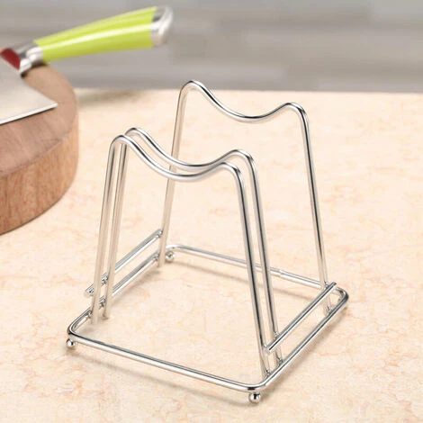 Stainless Steel Cutting Board Support Stander Rack Cutting Kitchen Organizer Kitchen - Image 2