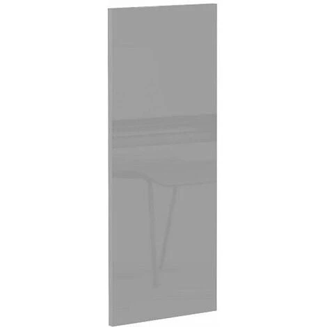 KITCHEN End Panel Left Right Universal Wall Unit Plant On Light Grey Gloss Luna