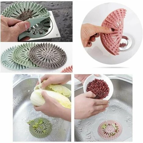 Parts Silicone Hair Filter Drain Hole Drain Protection Filter Used In Bathroom And Kitchen Bathroom Easy To Clean - Image 3