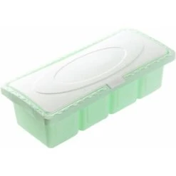 Spice Jars 4 Compartment Kitchen Seasoning Storage Box For Coffee And Spices Salt And Pepper 21 9.5 5.8cm Green 1 Pcs