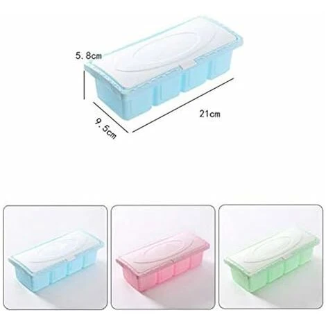 Spice Jars 4 Compartment Kitchen Seasoning Storage Box For Coffee And Spices Salt And Pepper 21 9.5 5.8cm Green 1 Pcs - Image 2