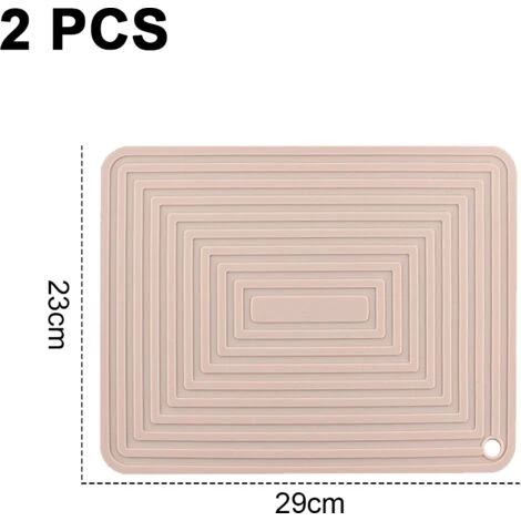 Silicone Trivet Mat For Hot Dishes/Heat Resistant Pot Holder, Non Slip Thick Flexible Hot Pads For Kitchen Table Pink - Image 2
