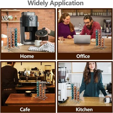 Coffee Capsule Holder For 42pcs Nespresso Coffee Capsules, Nespresso Capsule Coffee Holder, Coffee Pod Holder Stand, Coffee Rack Storage Holder For Office Kitchen - Image 5