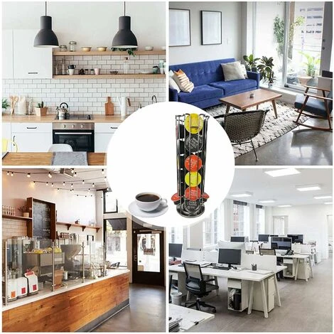 Dolce Gusto Coffee Capsule Holder, Capsule Holder Dispenser, 24 Capsule Rotating Display Stand, Coffee Capsule Storage Organizer And Coffee Capsule Dispenser - Image 4