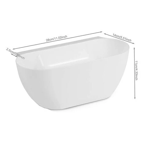 2x Drip Tray For Hanging Up Kitchen Waste - Set Of 2 Organic Waste Bins - Waste Bins In Blue And White - Image 2