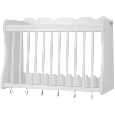 SoBuy Wall Mounted Kitchen Plate Cup Holder Dish Storage Rack Shelf,FRG275-W - Image 3