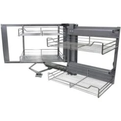 KuKoo Right Hand Corner Kitchen Pull Out Baskets, 90-100cm