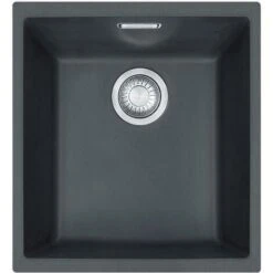 Franke Sirius SID110-34CB 1.0 Bowl Tectonite Undermount Black Kitchen Sink