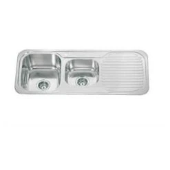 1080 X 480mm Polished Reversible 1.75 Bowl Stainless Steel (E09)