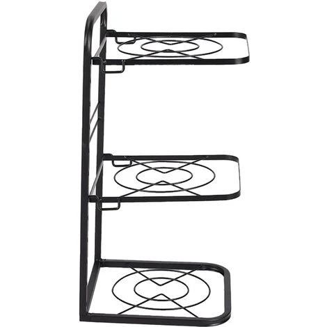 Livingandhome Kitchen 3 Tier Pan Organizer Rack Cookware Holder Stand - Image 3