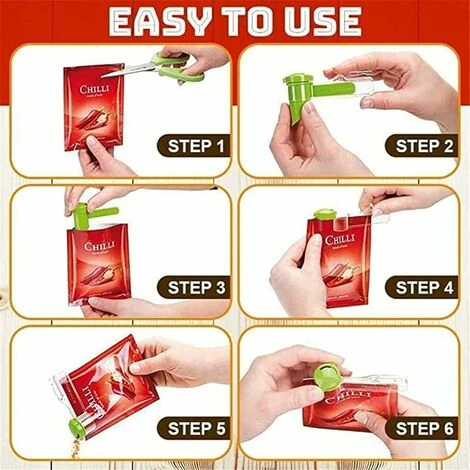 RHAFAYRE Wall Mounted Spice Bag Rack - No Punch Hook Hanging Design For Kitchen Seasoning Bag, Spice Storage Rack With Clip Closure And Dispenser - Image 3