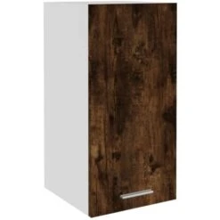 Hanging Cabinet Smoked Oak 29.5x31x60 Cm Engineered Wood VidaXL