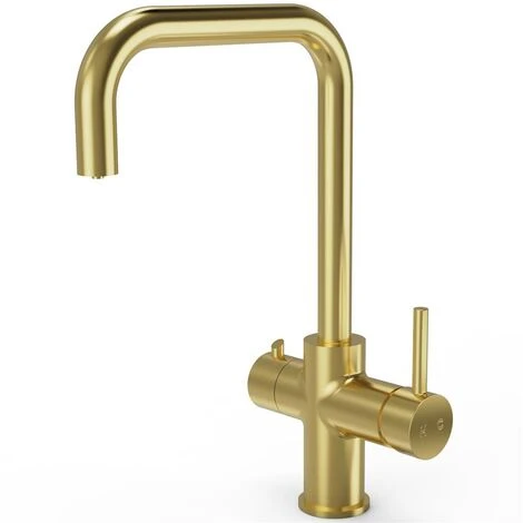 Liquida EBT311BR 3 In 1 Brushed Brass Instant Hot Water Kitchen Tap - Image 3