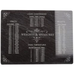 Creative Tops Slate Effect Weights And Measures Work Surface Protector