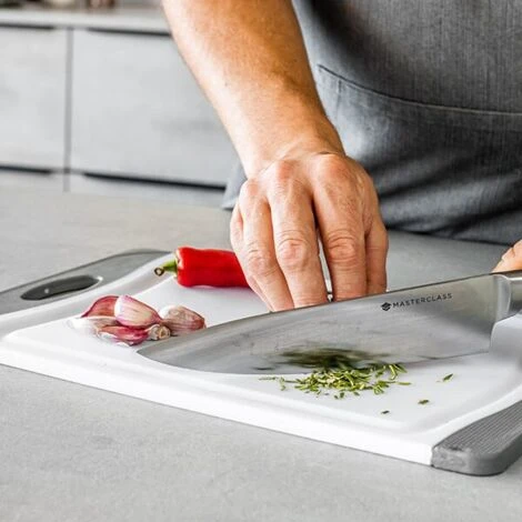 MasterClass Anti-Microbial Non-Slip Chopping Board, Medium - Image 5