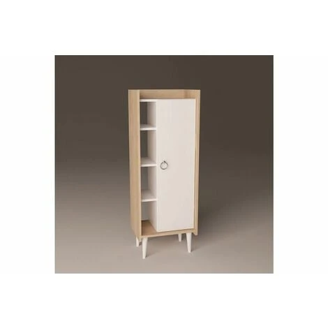 Ruby Storage Cabinet - Oak & White