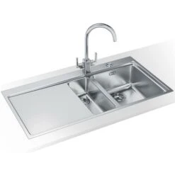 Franke Mythos MMX 251 1.5 Bowl Stainless Steel Kitchen Sink With R/Hand Drainer