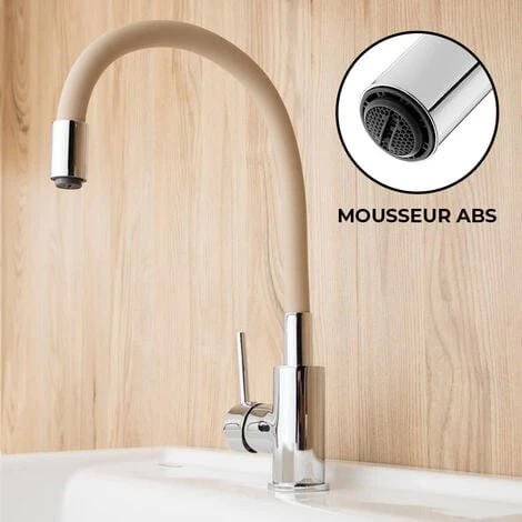 Siko Shape Memory Kitchen Mixer, Beige Silicone Curve (SIKOBSLPRO290BE) - Image 3