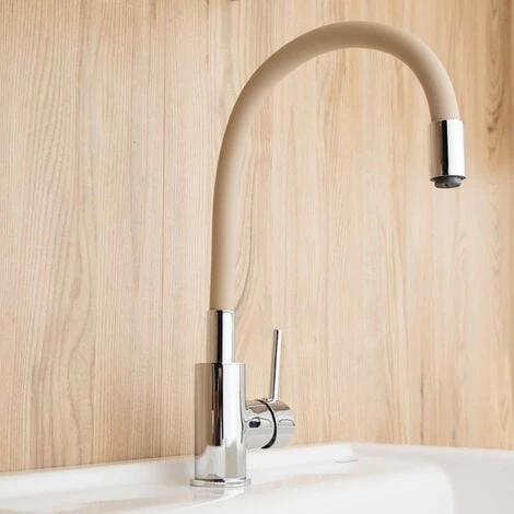 Siko Shape Memory Kitchen Mixer, Beige Silicone Curve (SIKOBSLPRO290BE) - Image 5
