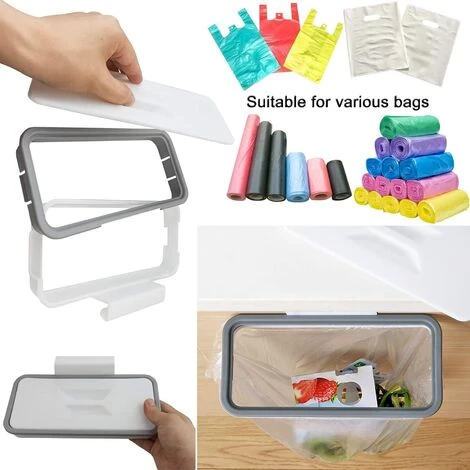 Trash Bag Holder With Fixing Clip For Drawer/Door/Furniture, Ideal For RV, Travel, Home, Kitchen, Waste Sorting - Image 4