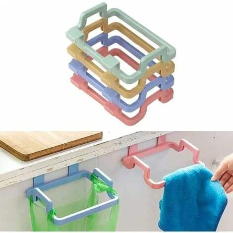 Piece Cabinet Door Garbage Bag Holder,Hanging Rack Kitchen Trash Bin Holder Trash Bag Storage Shelf Trash Bag Holder Rack,for Hanging Trash Can