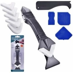 In 1 Caulking Tool Silicone Scraper-Silicone Caulking Tool-Silicone Cleaning Tool-Silicone Grout Remover Tool Set