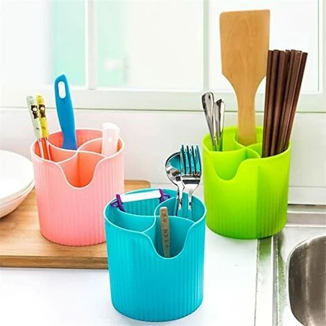Cutlery Drainer Cutlery Baskets Plastic Kitchen Utensil Holder For Chopstick Storage - Image 2