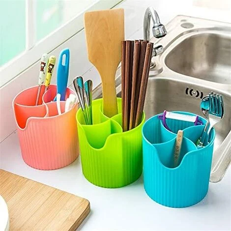 Cutlery Drainer Cutlery Baskets Plastic Kitchen Utensil Holder For Chopstick Storage - Image 3