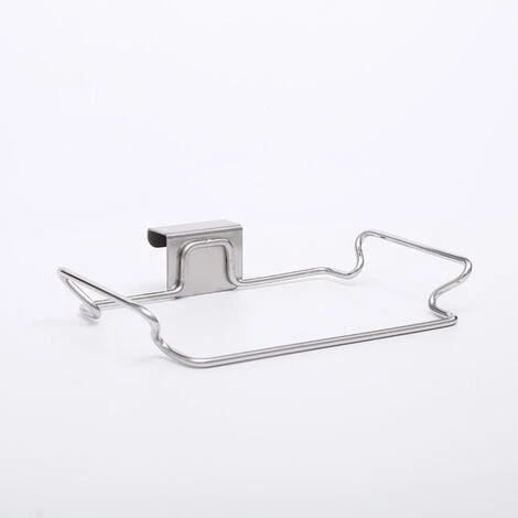 Kitchen Waste Bag Holder Trash Bag Holder For Cupboard Door Drawer Cabinet Hanger Stainless Reusable Home