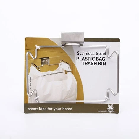 Kitchen Waste Bag Holder Trash Bag Holder For Cupboard Door Drawer Cabinet Hanger Stainless Reusable Home - Image 4
