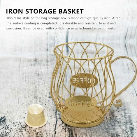 Coffee Capsule Storage Basket, Kitchen Countertop Storage Rack For, Dolce-Gusto - Image 5