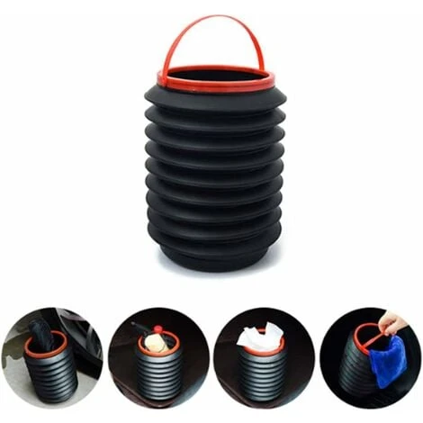 Car Trash Can, 4L Universal Portable Foldable Car Trash Can, Suitable For Camping, Outdoor Travel And Activities, Reusable - Image 3